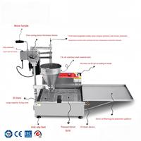 Distributeur de boules de donuts entièrement automatique en acier inoxydable à 3 moules, pour Mochi, Pon De Ring, Lokma, et autres produits de boulangerie et de confiserie