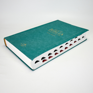Cubierta de Cuero Suave Personalizada Santa Biblia Sagrada Reina Valera 1960 Letra Grande <span class=keywords><strong>Libro</strong></span> Bíblico Impreso con Separadores - Product Image 1