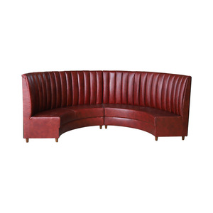 Muebles de <span class=keywords><strong>Restaurante</strong></span> Curvos en Forma de U, Tapizados con Botones, en PU, para <span class=keywords><strong>Bares</strong></span> <span class=keywords><strong>y</strong></span> Restaurantes Temáticos - Product Image 3