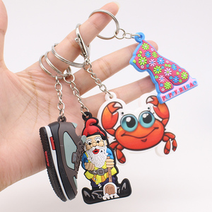 Wholesale Custom 2D 3D Soft Rubber Key Chain Silicone Keyring Plastic PVC Key Holder Chain <b>Personalised</b> Logo Fashion Keychains - Product Image 1