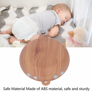 Boîte à musique électrique d'aspect bois en matériau ABS robuste et sûr avec 35 modes de chanson 3 pour cadeau de pépinière d'anniversaire de bébé - Product Image 5