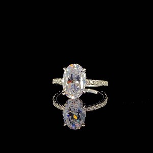Best Selling Fine Jewelry Moissanite <b>Diamond</b> <b>Ring</b> For Women Wedding Anniversary And Gift Collection Available For Sale - Product Image 4