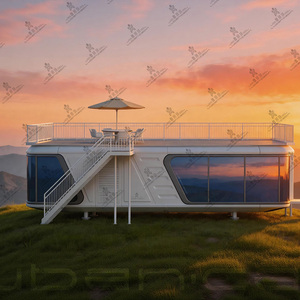 Cabine Luban verte personnalisée, conteneur complet, vente en gros, maison capsule spatiale de luxe préfabriquée pour la location hôtelière - Product Image 1