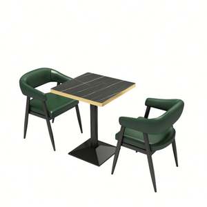 Moderno Vintage Negro Restaurante Muebles Mesas Mesa de centro Hotel Café Restaurante Moda Muebles Restaurante Venta al por mayor - Product Image 6