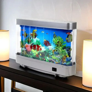 Lampe d'aquarium, décoration d'aquarium, lampe de nuit, lampe de table LED marine, décoration d'Halloween, cadeau - Product Image 6