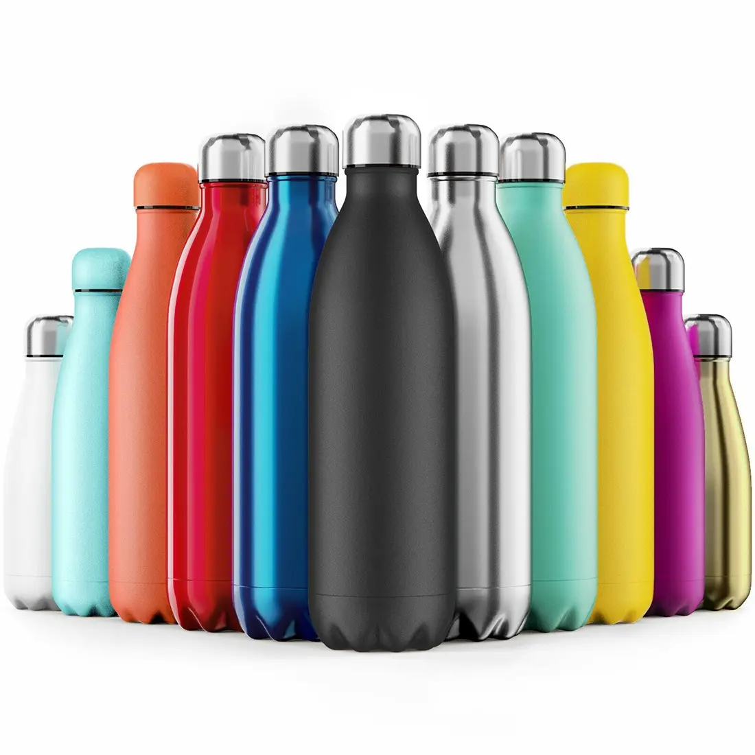 500Ml Bpa Free Sport Bottles Cola Water Beer Double-Wall Insulated Vacuum Flask Stainless Steel Water Bottle