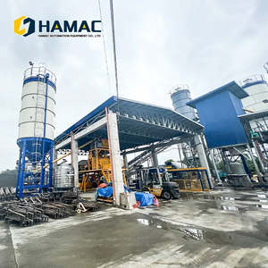 Planta Mezcladora de Concreto Prefabricado Estacionaria de Alta Calidad Hzs90 de Hamac, Línea de Producción de Concreto Premezclado de 25m3/H con Núcleo PLC - Product Image 1