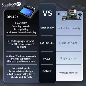 Système de point de vente (PDV) avec imprimante, <span class=keywords><strong>caisse</strong></span> <span class=keywords><strong>enregistreuse</strong></span>, clavier de bureau, écran 11,6 pouces, processeur Intel I5, Windows - Product Image 2