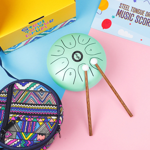 Venta caliente Tambores chinos Instrumentos Fabricantes Niños 5,5 ''Tambor <span class=keywords><strong>de</strong></span> mano Percusión popular Meditación Tambor <span class=keywords><strong>de</strong></span> lengua <span class=keywords><strong>de</strong></span> acero - Product Image 2