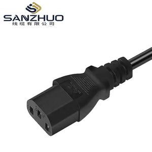 Câble d'alimentation brésilien 3 conducteurs 10A 250V, prise femelle IEC C13, câble d'extension 3x0,75mm 1,8M pour appareils informatiques de bureau à domicile - Product Image 3