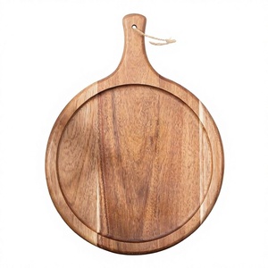 Tabla de Cortar Rectangular de Madera Premium con Diseño Ranurado, Apta para Lavavajillas, Desechable, para Uso en la Cocina, Decoración del Hogar, Regalo - Product Image 1