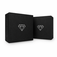 Boîte cadeau magnétique noire personnalisée en usine avec insert en mousse EVA, boîte rigide de luxe pour cadeaux d'entreprise, électronique, vente en gros