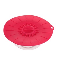 Cuisson sûre en gros ébullition sur le couvercle du micro-ondes bouchon de déversement en silicone couvercle de casserole