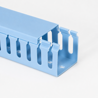 Goulotte de câblage en PVC de haute qualité 25x25 mm, canal de câblage ouvert à fentes, organisateur de câbles
