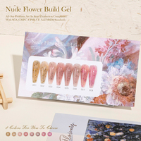 LingLong Stone Nude Gel pembentuk kuku Gel 8 warna bebas Hema cat kuku Set30g cat kuku Gel seni Label pribadi
