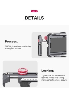 <span class=keywords><strong>Ulanzi</strong></span> Lino Cage de Téléphone pour Vlog Vidéo, Rig pour iPhone 16 15 14 13 12 et Samsung, Poignée de Maintien, <span class=keywords><strong>Stabilisateur</strong></span> pour Vlog Vidéo - Product Image 5