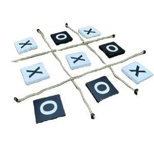 Ukuran besar TIC TAC TOE kayu mainan luar ruangan permainan taman permainan cerdas untuk anak-anak tim GAME BATTLE