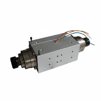 Moteur de broche CNC GDZ 6 kW à double axe, 18 000 tr/min, carré, haute vitesse, haute fréquence, refroidi par air, pour machine de fraisage du bois