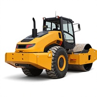 Rouleau vibrant de 20 tonnes à tambour unique Clg6120e 6120e compacteur à rouleaux avec pied rembourré