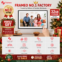 Cadres photo numériques WiFi 15,6 pouces FRAMEO à rotation automatique, à fixer au mur, partagent des moments instantanément depuis n'importe où, 32 Go – Vente Flash