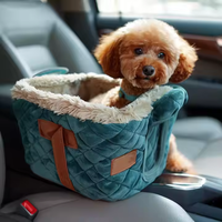 QQgift <strong>Best</strong> <strong>Selling</strong> Custom Small Size Sustainable Animal Pattern Pet <strong>Travel</strong> <strong>Car</strong> Seat Nest Lightweight Rectangle Fashionable <strong>Bed</strong>