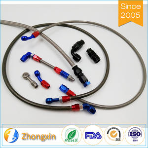 Высококачественный плетеный шланг an10 из нержавеющей стали для охлаждения топлива и масла из ПТФЭ - Product Image 6