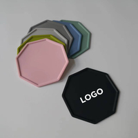 Sous-plat octogonal en silicone résistant à la chaleur, protection de table de cuisine pour casseroles, poêles, bouilloires, barbecue, style nordique