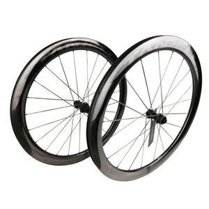 Ruote per <span class=keywords><strong>bici</strong></span> da strada da 50mm set ruote per <span class=keywords><strong>bici</strong></span> 700c raggi carbonio 1260g/-20g 11 velocità Shimano/XDR mozzo anteriore 20H posteriore 24H <span class=keywords><strong>ruota</strong></span> di blocco centrale - Product Image 2