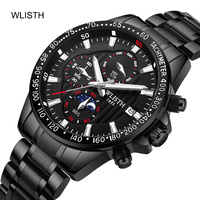 WLISTH – montre-bracelet à Quartz de luxe en acier inoxydable, Unique pour homme, 2022