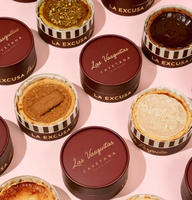 Emballage personnalisé en tube de papier kraft pour gâteaux et desserts, boîte cylindrique de luxe en carton pour cheesecake