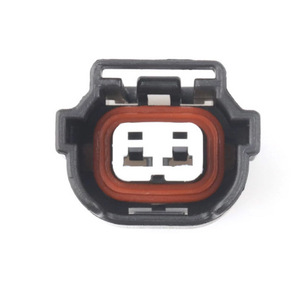 Conector Automotriz de 2 Posiciones, Plástico Negro IP20, Terminal Macho y Hembra para Inyector de Combustible - Product Image 1