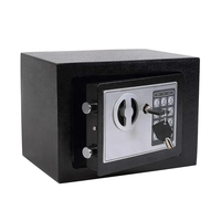 Coffre-Fort Armoire de Sécurité Électronique Ignifuge Noir pour Maison et Bureau avec Serrure Digitale pour Dépôt d'Argent et de Valeurs Hôtelier