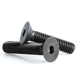 Tornillo <span class=keywords><strong>de</strong></span> Cabeza Avellanada Hexagonal <span class=keywords><strong>de</strong></span> Acero al Carbono DIN7991 Clase 12.9 10.9 con Recubrimiento Negro - Product Image 3