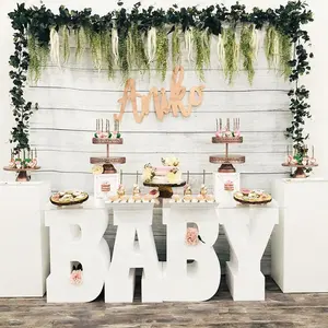 Wedding Birthday Party Supplies Baby Shower Cake Table Foam Letter and Number Table