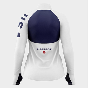 Camisas de manga larga personalizadas de 100% poliéster Pro Wrestling para hombres y <span class=keywords><strong>mujeres</strong></span> sublimación 1/4 cuartos medio agujero cremallera de talla grande ligero - Product Image 6