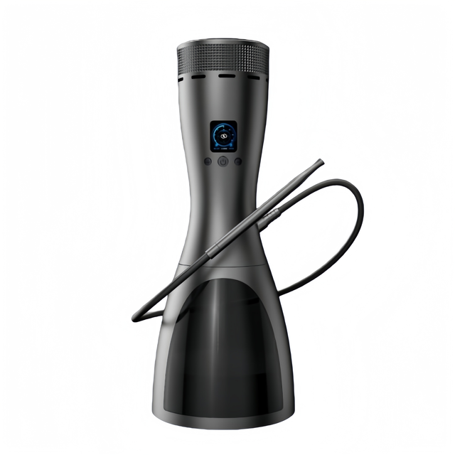Smart Electric Hookah / Heated Tobacco Device - FlavorLock Tech, Flame-Free, Fast Heating, Portable, with LED & Gift Box