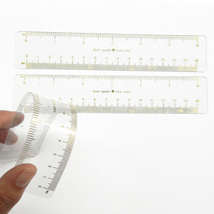 ไม้บรรทัดพลาสติก PVC ใส นิ่ม รับทำโลโก้ สำหรับนักเรียน ใช้ในการวัด - Product Image 1