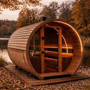 6 persone portatile cedro <span class=keywords><strong>Sauna</strong></span> a <span class=keywords><strong>infrarossi</strong></span> cabina <span class=keywords><strong>finlandese</strong></span> barile <span class=keywords><strong>Sauna</strong></span> a vapore con funzione di <span class=keywords><strong>sauna</strong></span> ozono - Product Image 2
