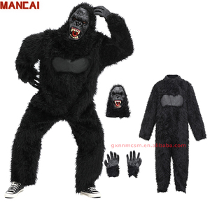 Costume da Gorilla Unisex per Halloween, Tuta Cosplay <span class=keywords><strong>Re</strong></span> della Giungla, Costume da Scimpanzé Feroce per Spettacoli TV e <span class=keywords><strong>Film</strong></span> - Product Image 1