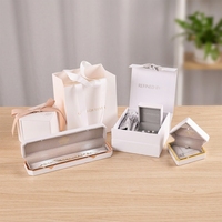 Ensemble de boîtes à bijoux FSD de luxe personnalisées pour collier et bracelet, avec boîtes rigides en papier artistique, gaufrage fait main