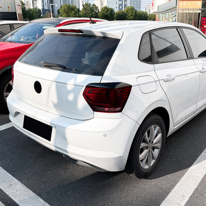 Volkswagen Polo MK6 Taillight Eyebrow Stickers Piano Black Carbon Fiber Texture ABS Body Decal 2018-2021 - Product Image 3