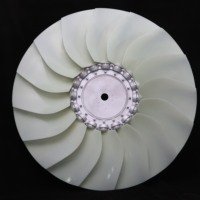 Ventilateur axial de refroidissement pour compresseur à vis, en nylon, 16 pales, en plastique, pour montage sur conduit de tour de refroidissement