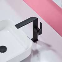 Robinet de lavabo de salle de bain en laiton sur mesure à poignée unique, design multifonctionnel anti-corrosion, finition chromée, mitigeur cascade
