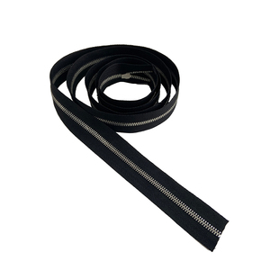 الأكثر مبيعًا سلسلة طويلة من النيكل سحاب بشريط أسود 5 # لحقائب اليد والأحذية للملابس - Product Image 3