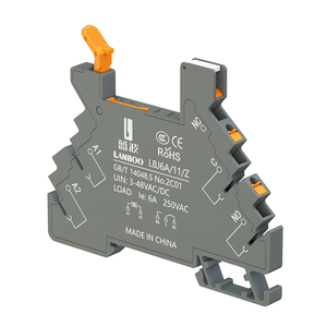 LANBOO 6mm Ultra Thin Design Type <strong>Relay</strong> With Led 6A DC12 24V Microrelay Intermediate Other Voltages Can Be Customized <strong>Relay</strong> - Product Image 4