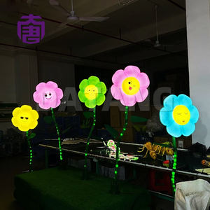 Lámpara Decorativa con Motivo de Flor Sonriente Bailarina y Colorida, IP65, Solución de Iluminación Decorativa Atractiva para Festivales y Parques - Product Image 2