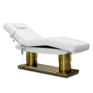 Para cama estética contemporánea de lujo Hochey para Spa Institute 3 motores mesa de masaje de cuero sintético cosmético eléctrico para - Product Image 5