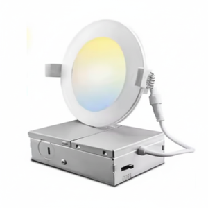Series 5 CCT 9W & 15W Smart LED Recessed Panel Light Customizable Design for Modern Workshops & White <b>Downlights</b> - Product Image 2
