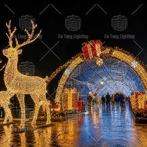Luces de túnel navideñas en forma de estrella: crea un pasillo llamativo para parques, calles y mercados navideños - Product Image 3