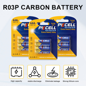 بطارية pkcell الأكثر مبيعاً بجهد v r03 r03p مع بطارية زنك كربون aaa للألعاب - Product Image 5